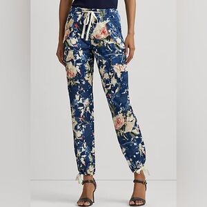 Lauren Ralph Lauren Floral Shantung Cargo pant